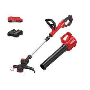 CRAFTSMAN V20 20-volt max Cordless Battery String Trimmer and Leaf Blower and Combo Kit 2 Ah