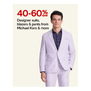40-60% Off Designer Suits, Blazers & Pants