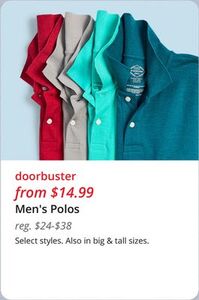 Mens Polos from $14.99
