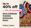Up to 40% Off Celebrate Together Americana Decor