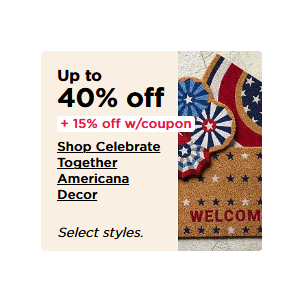 Up to 40% Off Celebrate Together Americana Decor