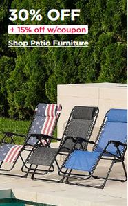 30% Off Patio & Outdoor Furniture