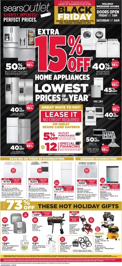 Sears Outlet Black Friday 2019 - Page 1