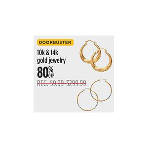 80% off 10K & 14K Gold Jewelry