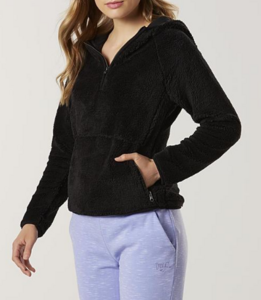 Everlast Women’s Athletic Fuzzy Hoodie