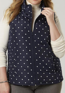 Laura Scott Womens Plus Size Printed Vests