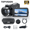 TOPVISION 4K UHD Video Camera Camcorder, 18X Zoom, 48MP
