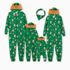 PatPat Christmas Family Matching Pajamas Sets Reindeer Hooded Onesie PJs Sets